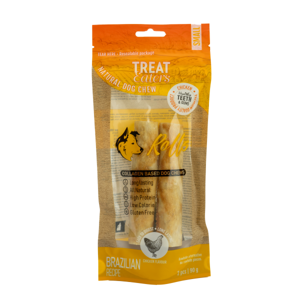 Treateaters New Hide Small Roll Chicken 2 pcs 90g