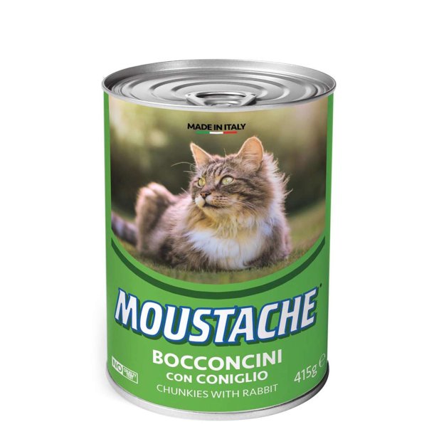 Moustache D�semad til kat med kanin 415 g