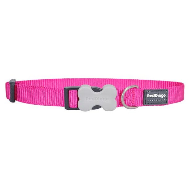 Red Dingo - Halsb�nd - Plain - Hot Pink str M