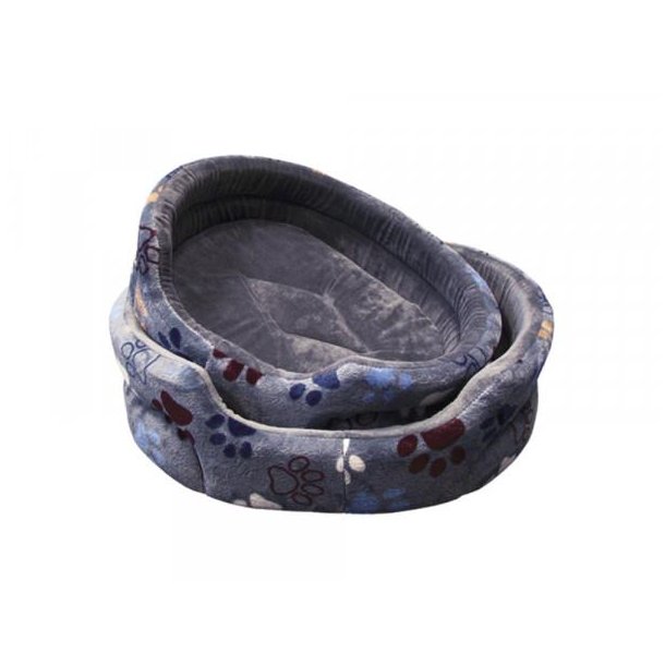 Plush bed oval Classic "LISSI" 65 x 55 x 16 cm