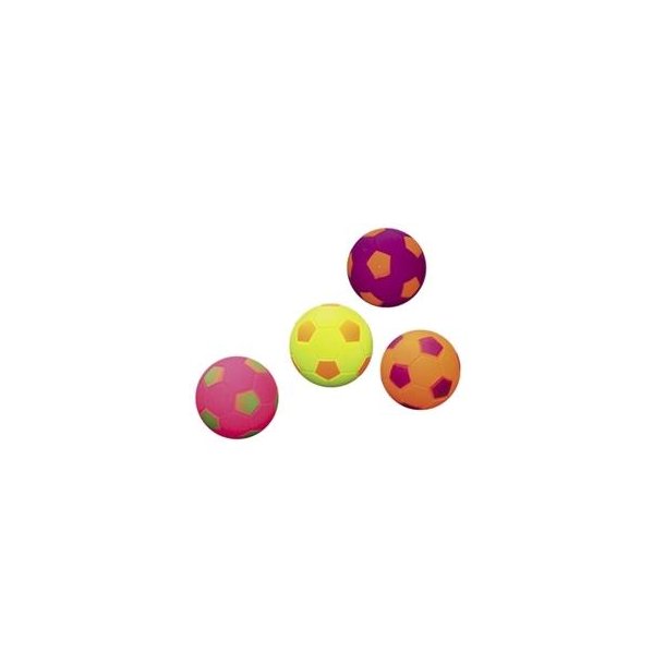 MASSIV GUMMI FODBOLD 5,7 CM X 4 STK