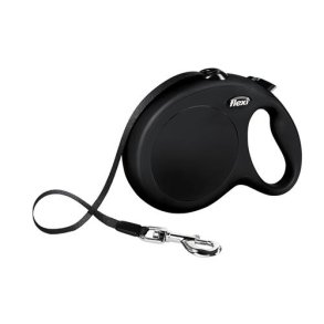 Flexi New Classic L, sort 8 meter b�nd