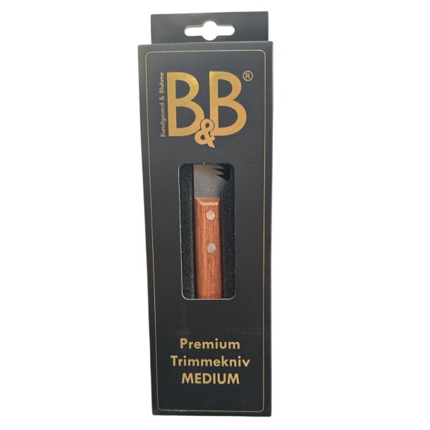 B&B Premium Trimmekniv - medium/grov