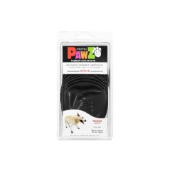 PAWZ DOG BOOTS, MEDIUM, SORT