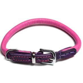 PARIS Halsb�nd Lyser�d & Sort 10 mm. / 50 cm.